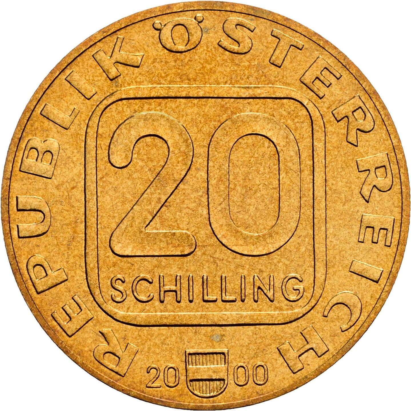 20 Schilling 2000 – Vorderseite