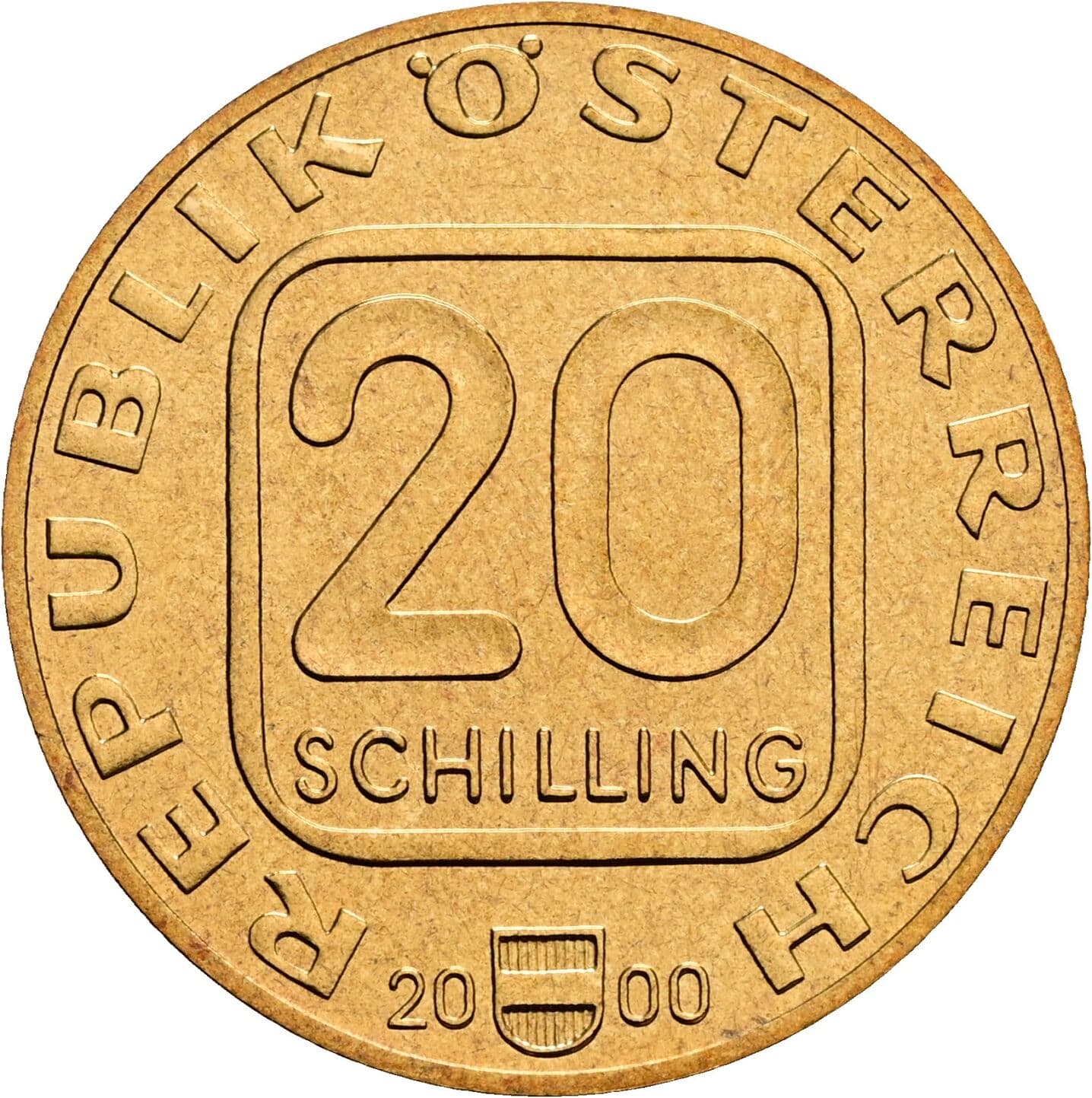 20 Schilling 2000 – Vorderseite