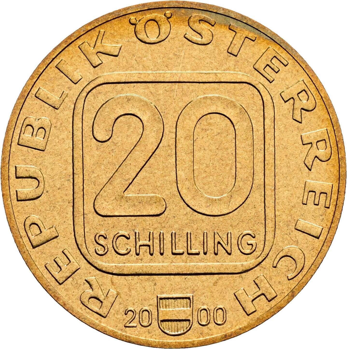 20 Schilling 2000 – Vorderseite