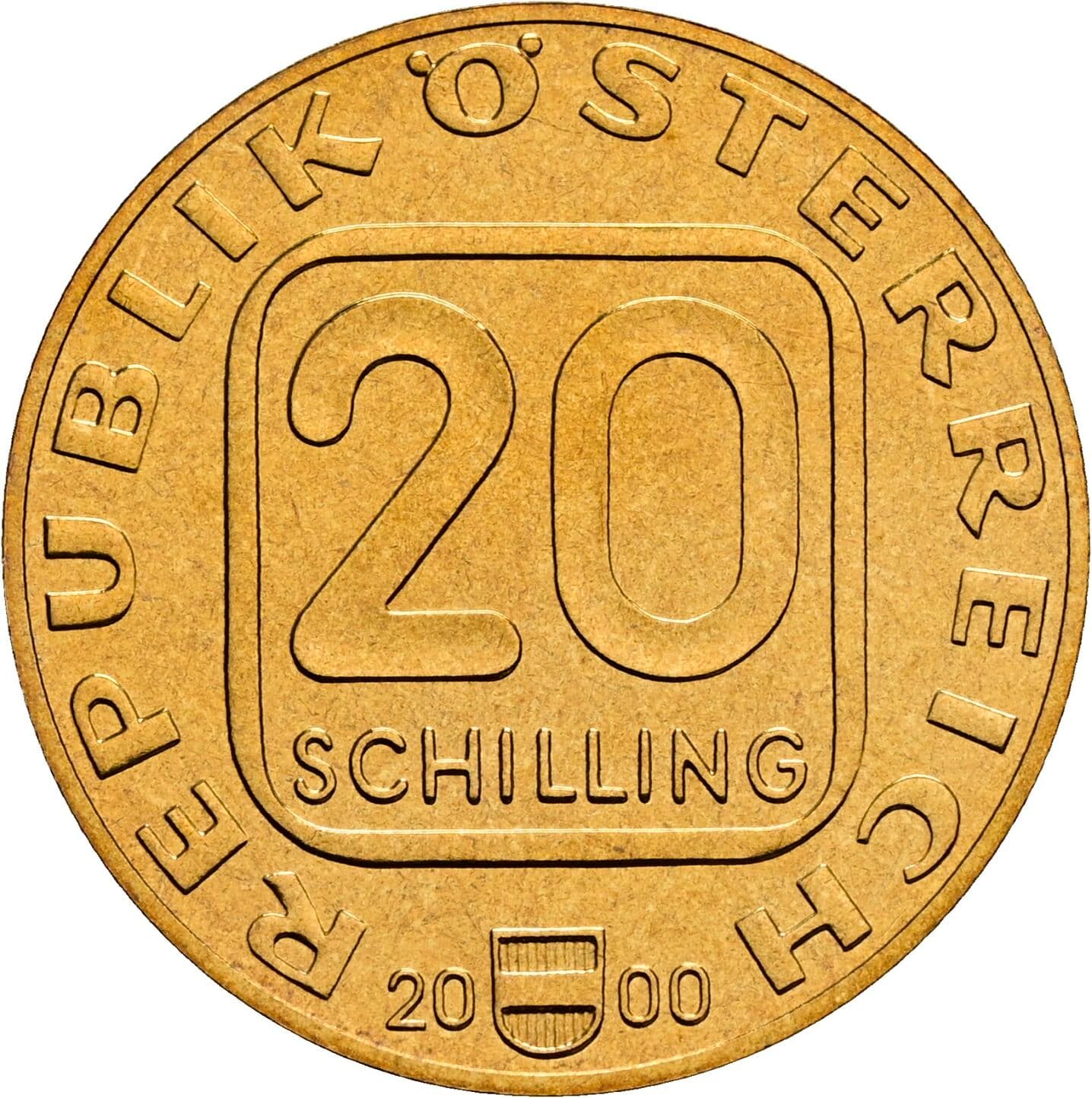 20 Schilling 2000 – Vorderseite