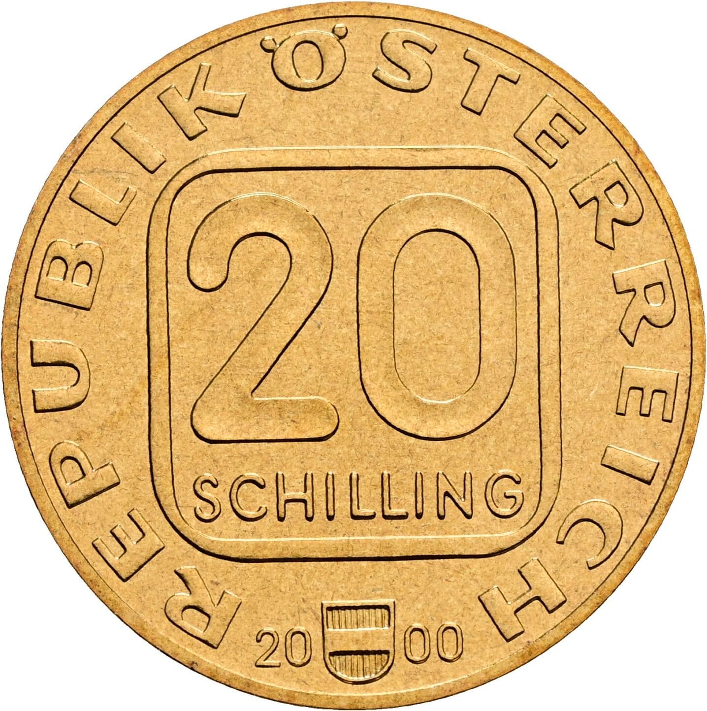 20 Schilling 2000 – Vorderseite