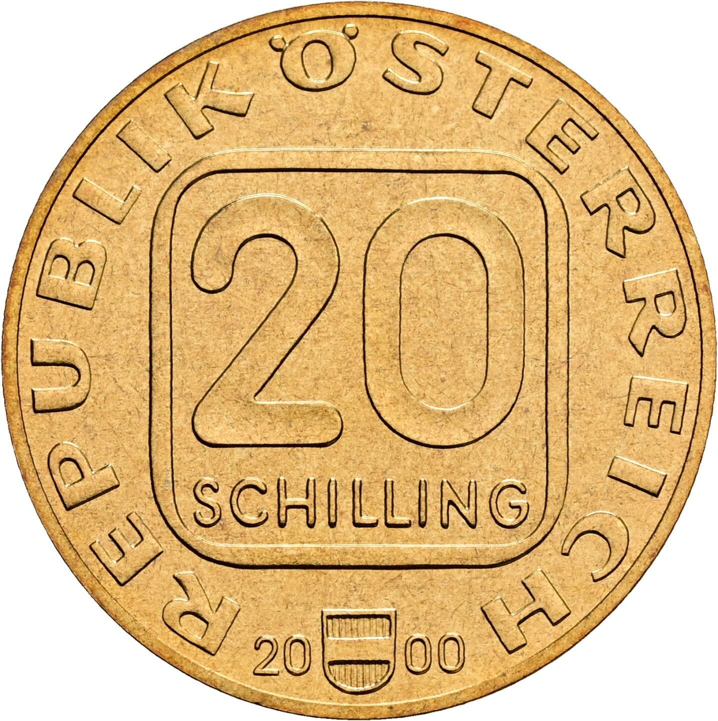20 Schilling 2000 – Vorderseite