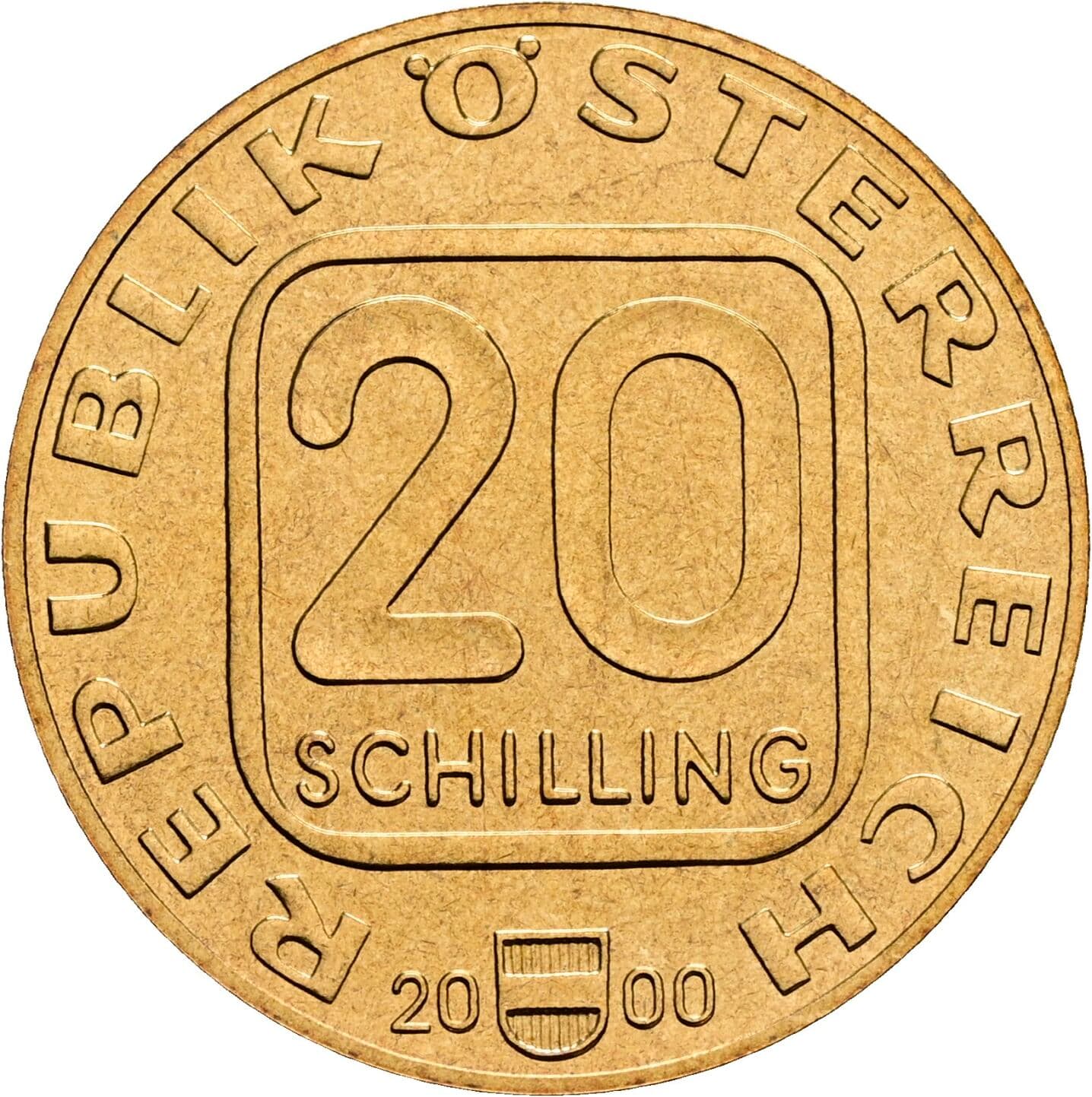 20 Schilling 2000 – Vorderseite
