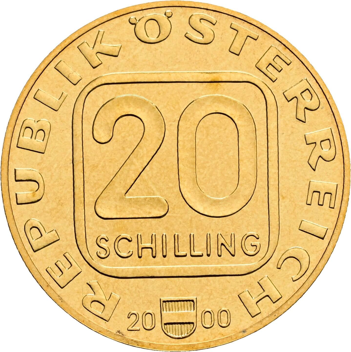 20 Schilling 2000 – Vorderseite