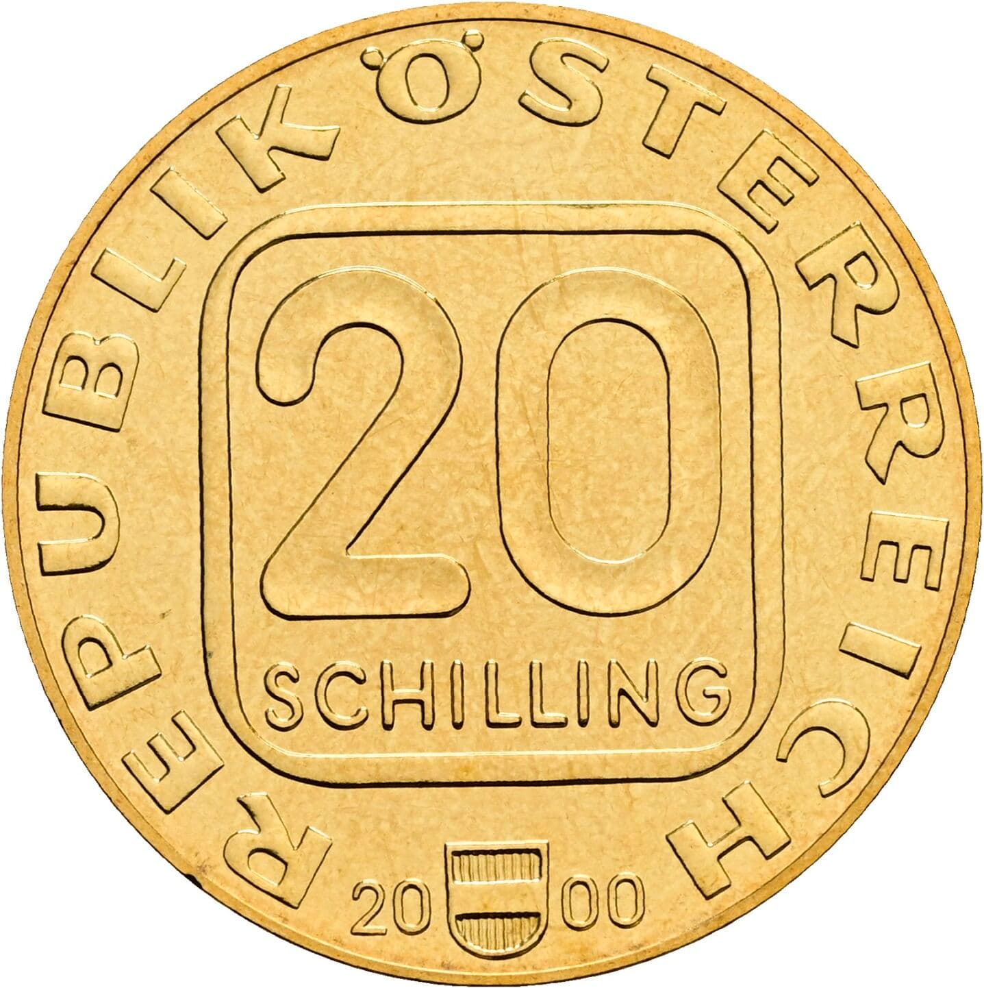20 Schilling 2000 – Vorderseite