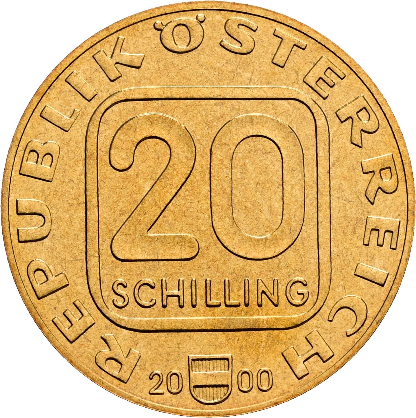 20 Schilling 2000 – Vorderseite