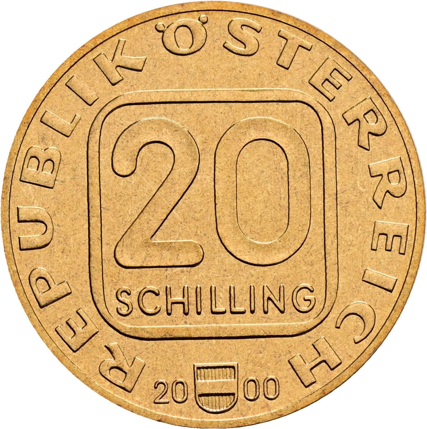20 Schilling 2000 – Vorderseite