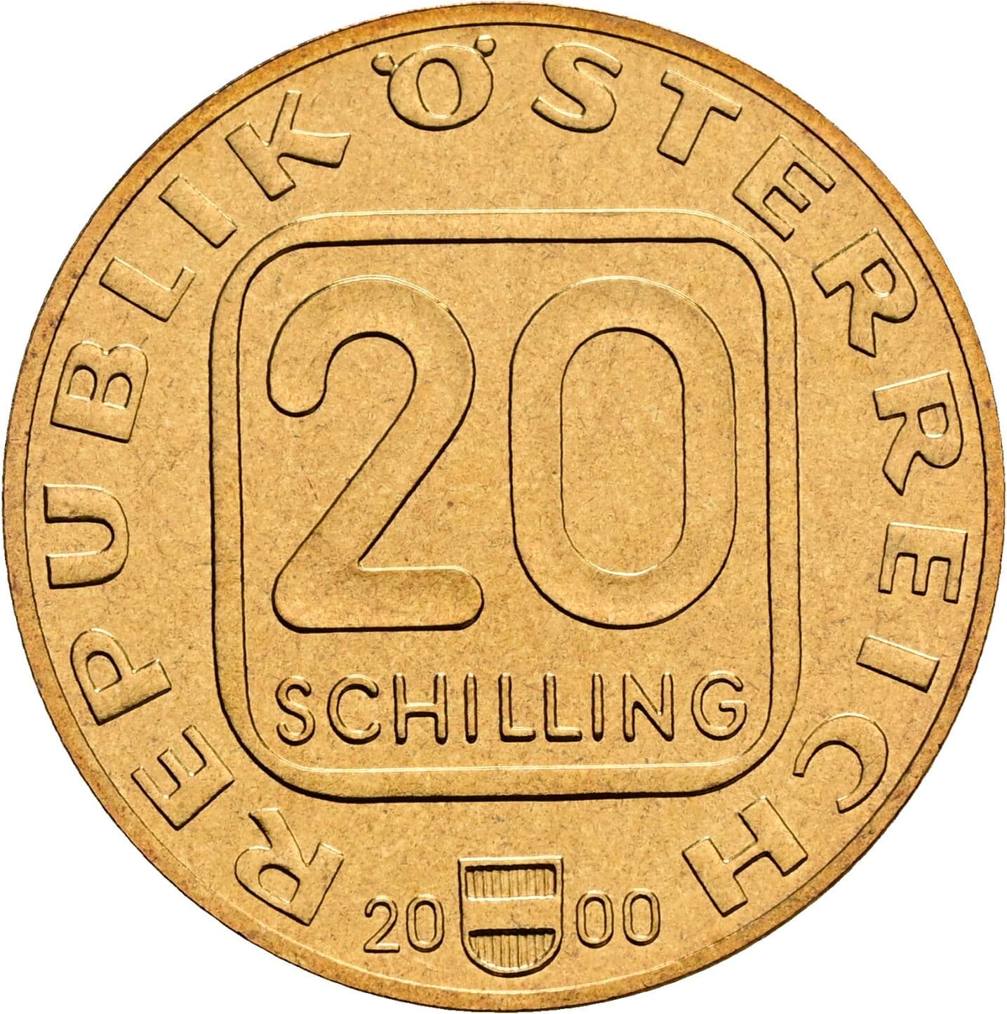 20 Schilling 2000 – Vorderseite
