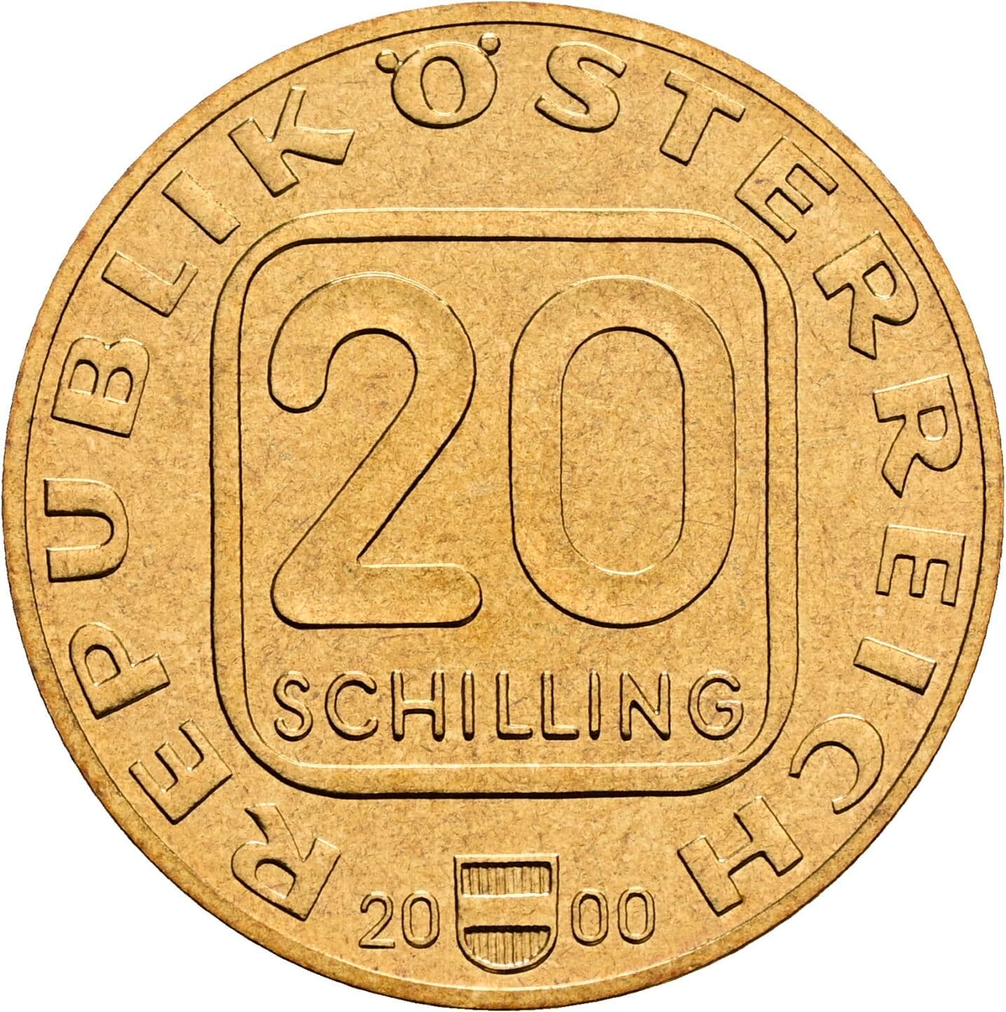 20 Schilling 2000 – Vorderseite