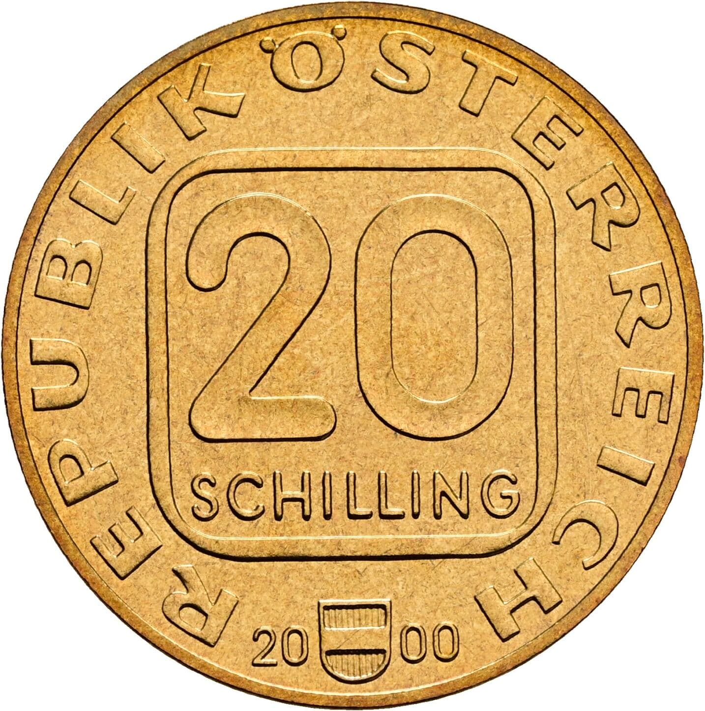20 Schilling 2000 – Vorderseite