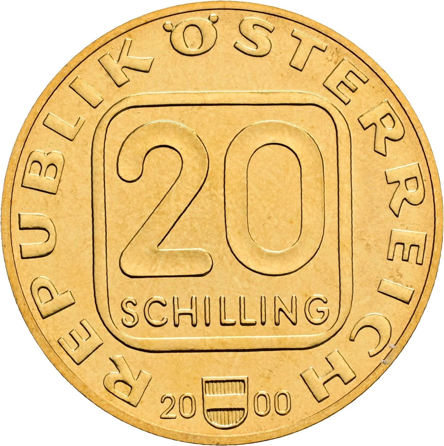 20 Schilling 2000 – Vorderseite