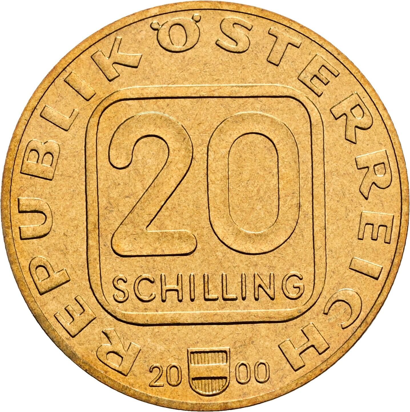 20 Schilling 2000 – Vorderseite