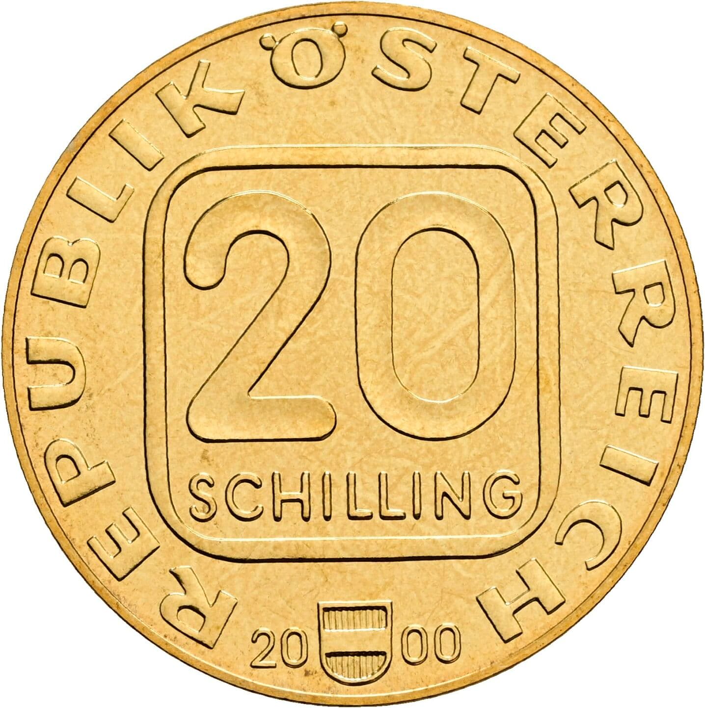 20 Schilling 2000 – Vorderseite