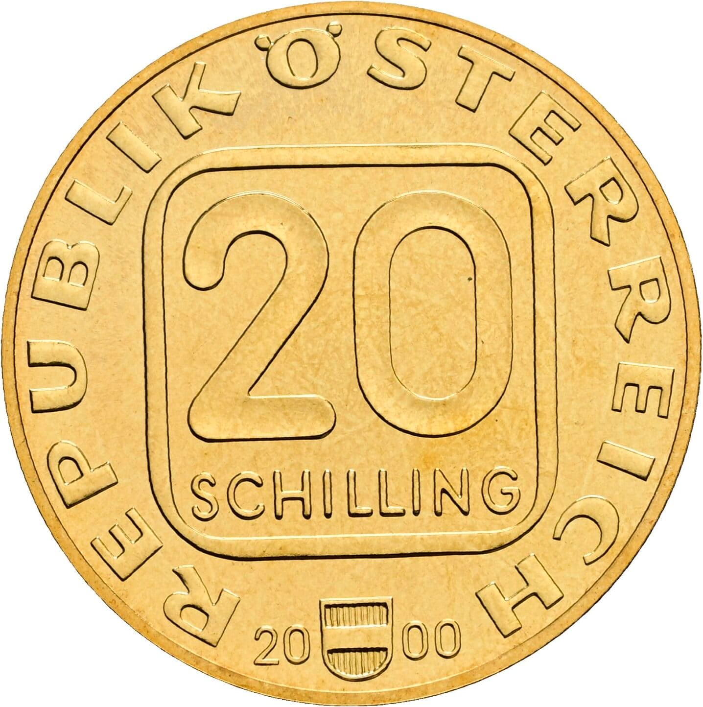 20 Schilling 2000 – Vorderseite