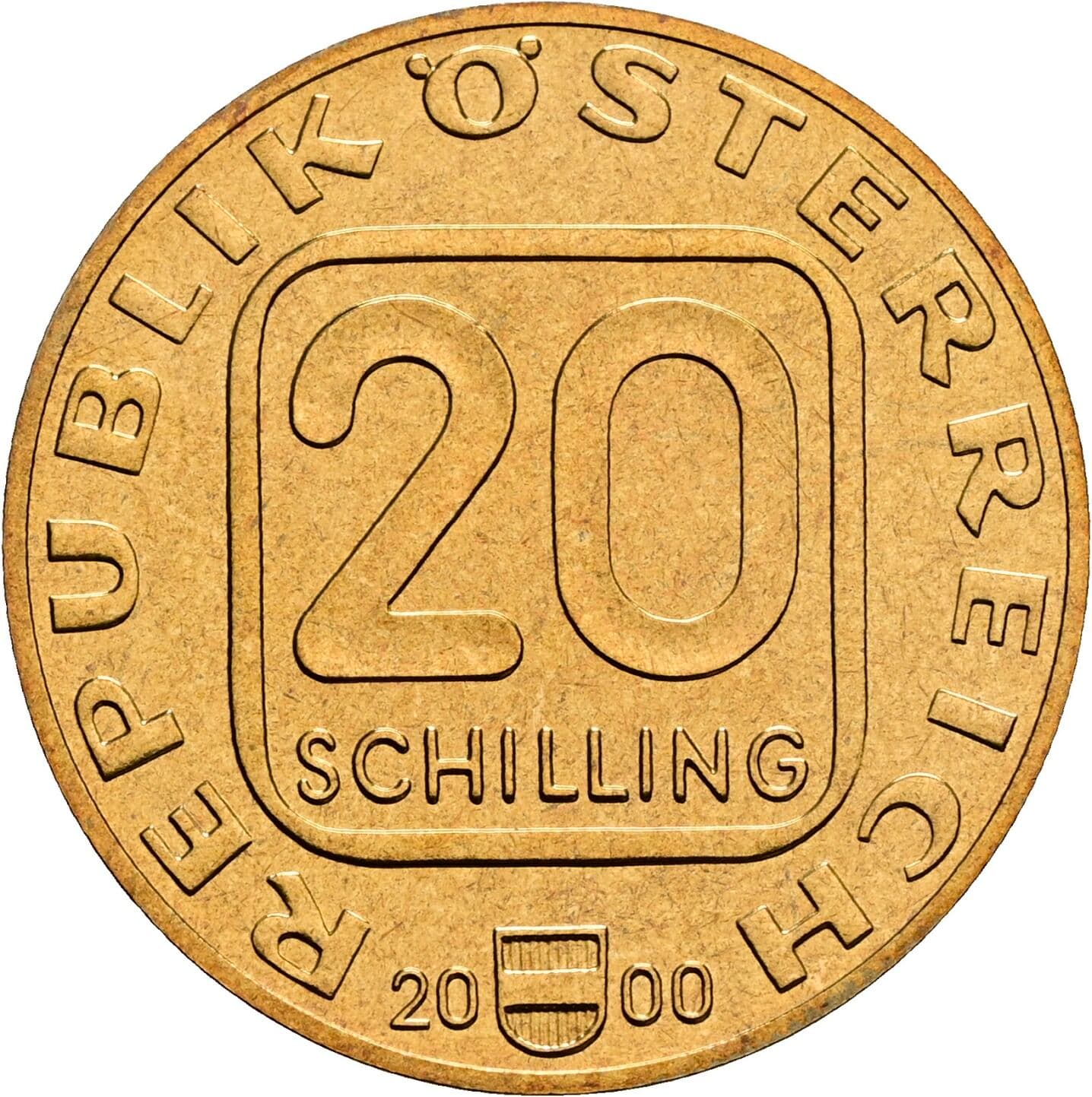 20 Schilling 2000 – Vorderseite