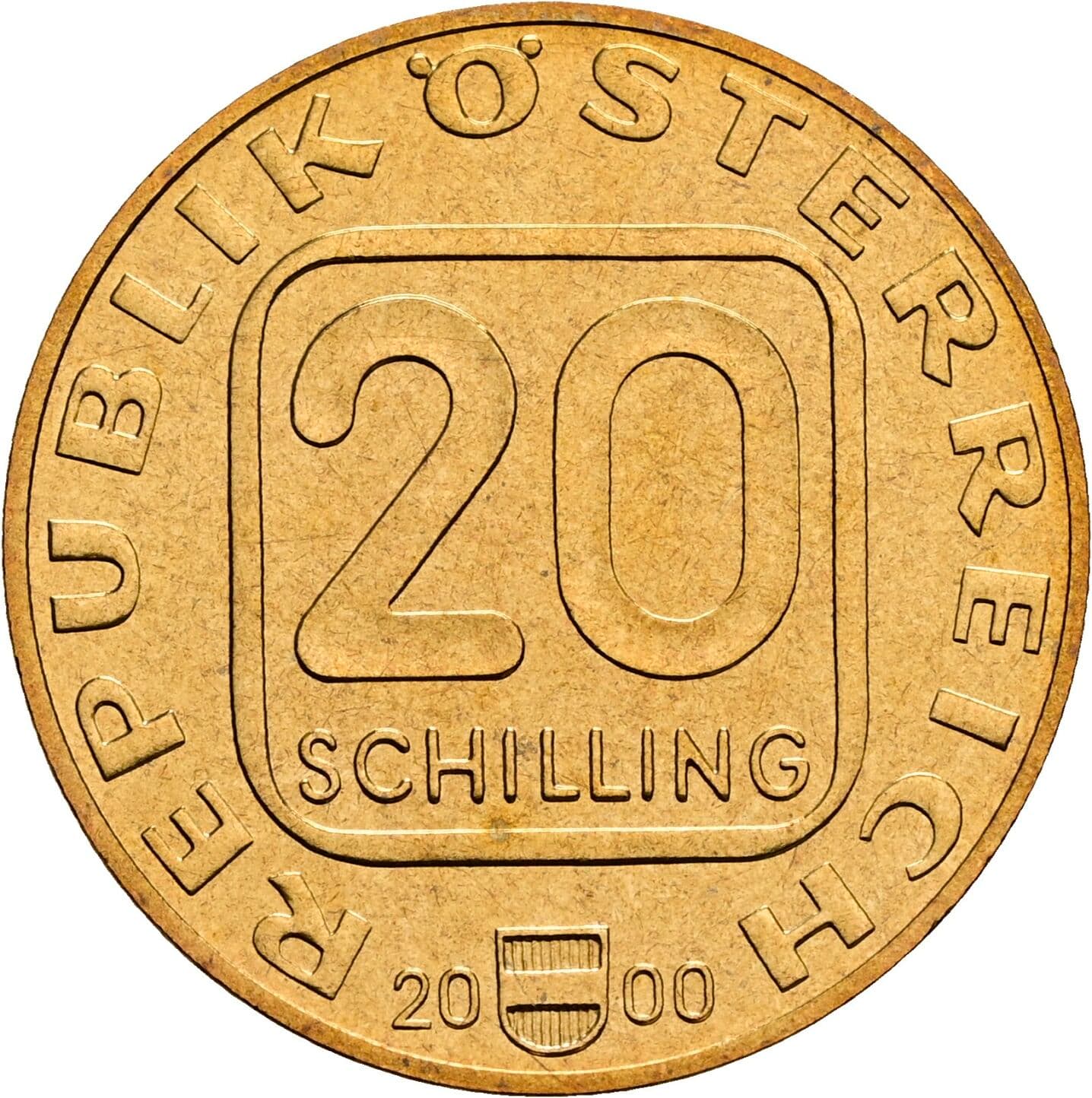 20 Schilling 2000 – Vorderseite