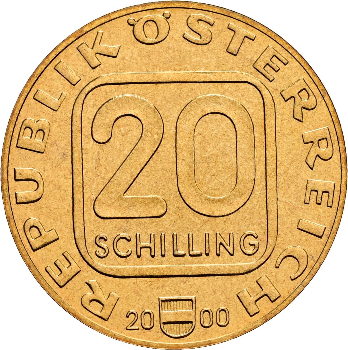 20 Schilling 2000 – Vorderseite