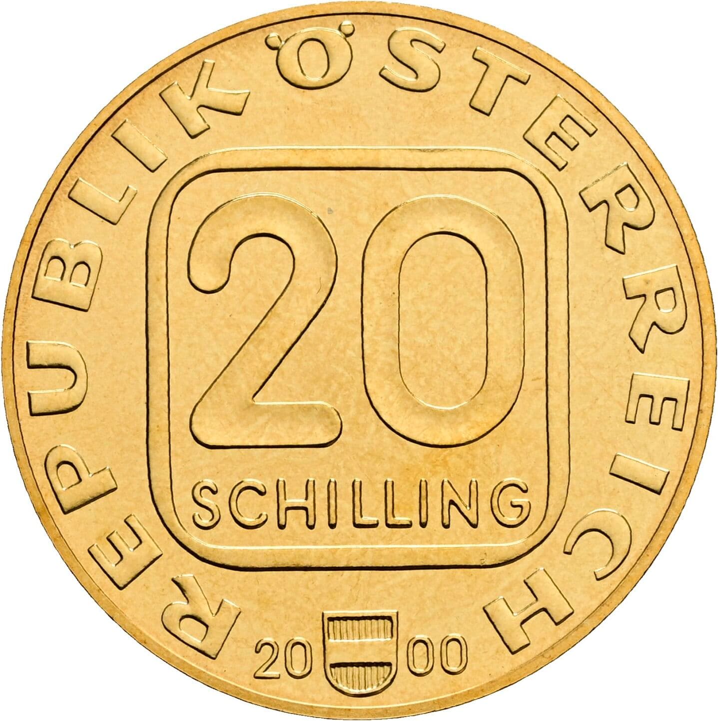 20 Schilling 2000 – Vorderseite