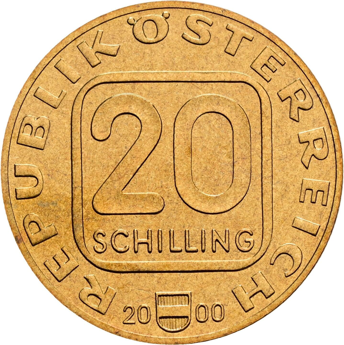 20 Schilling 2000 – Vorderseite