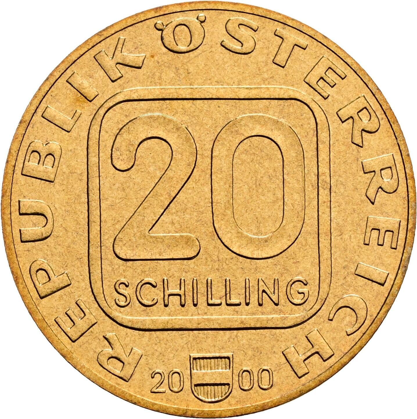 20 Schilling 2000 – Vorderseite