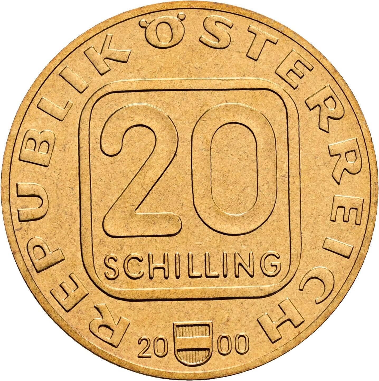 20 Schilling 2000 – Vorderseite