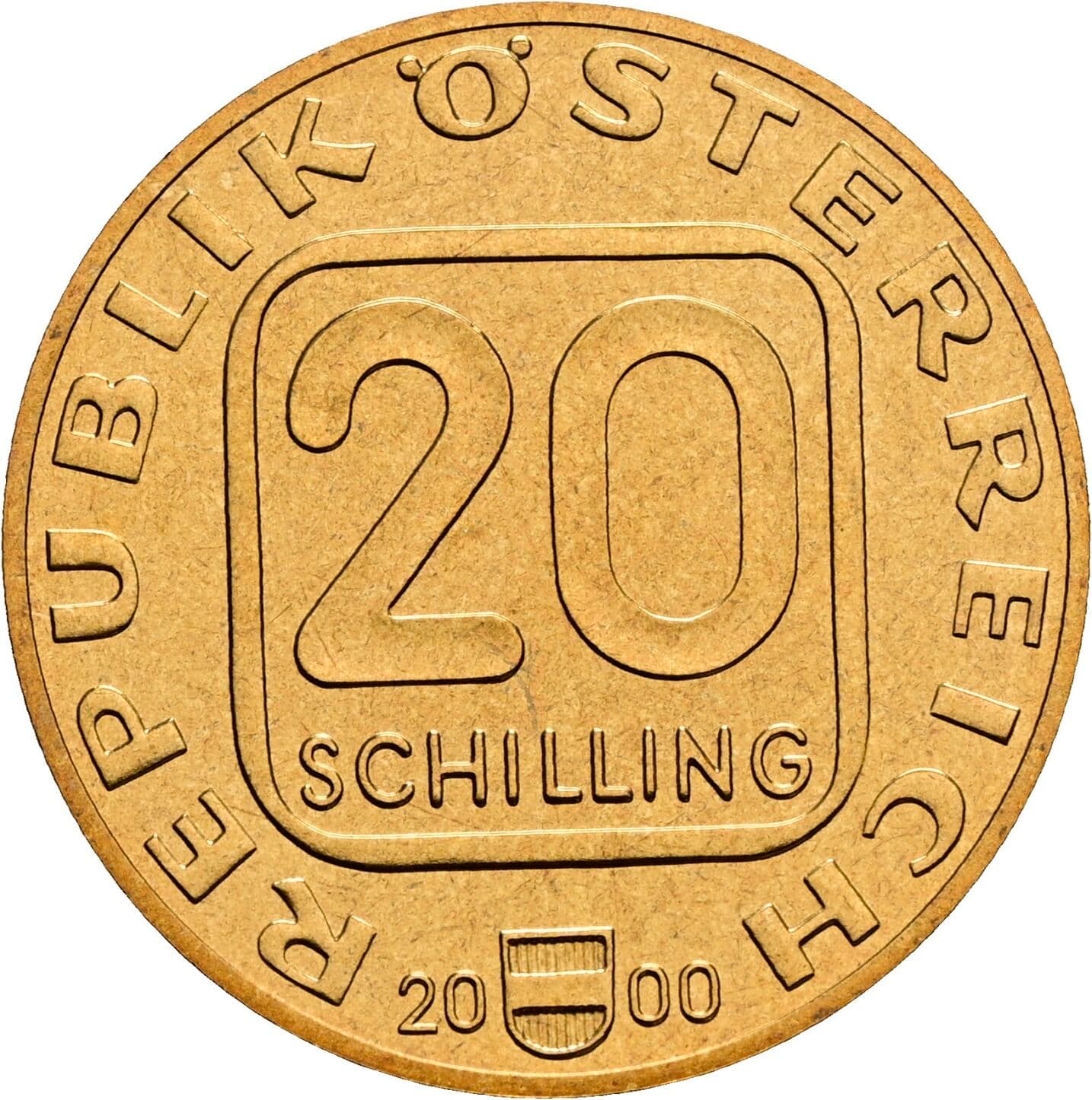 20 Schilling 2000 – Vorderseite