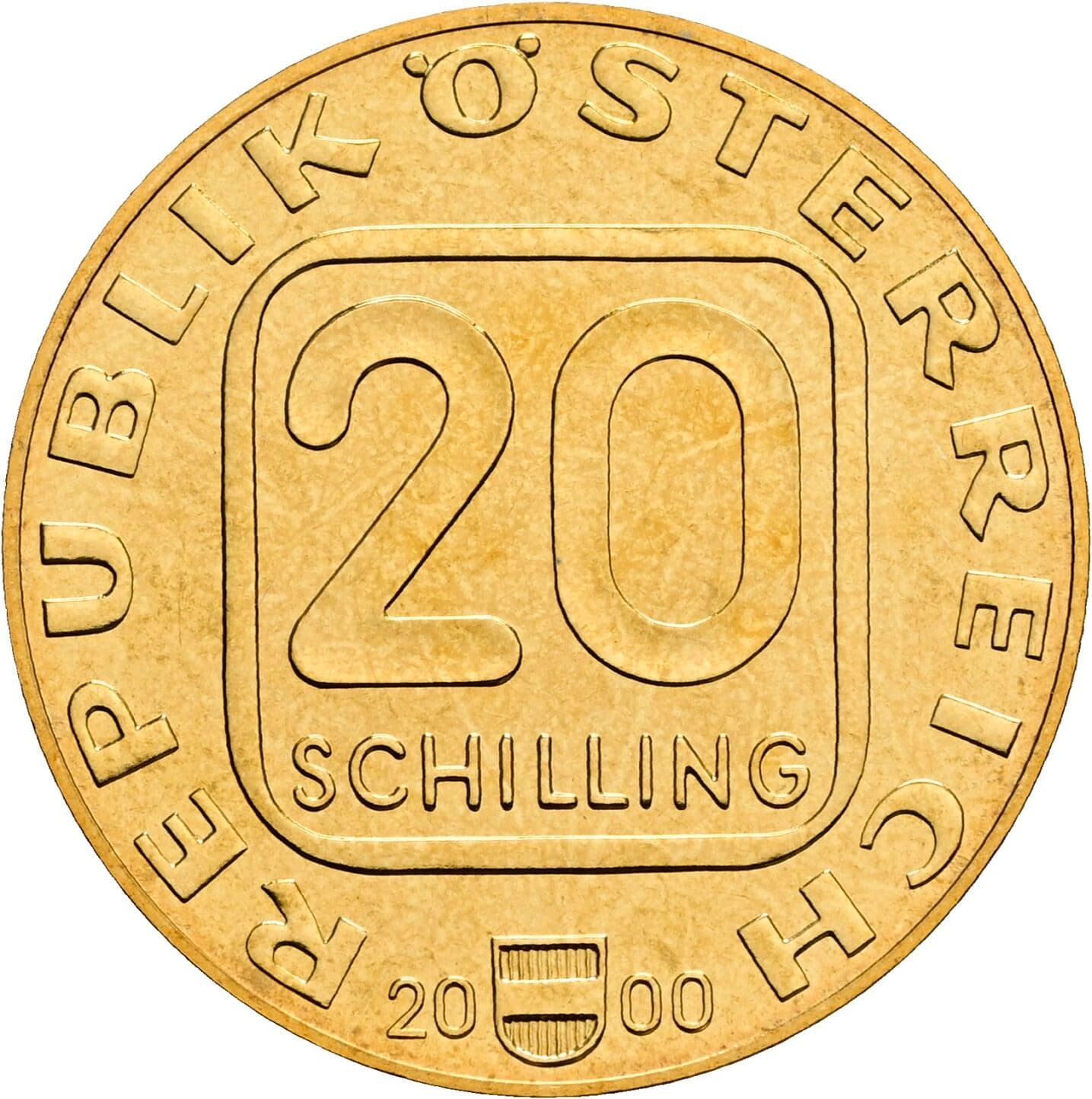 20 Schilling 2000 – Vorderseite