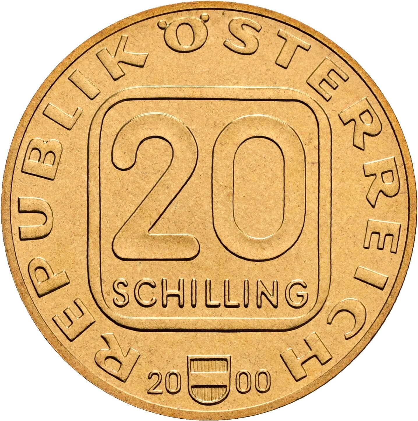 20 Schilling 2000 – Vorderseite