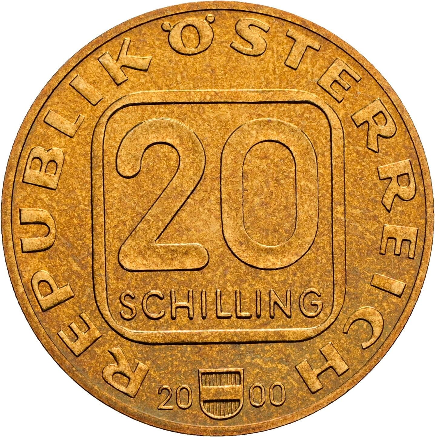20 Schilling 2000 – Vorderseite