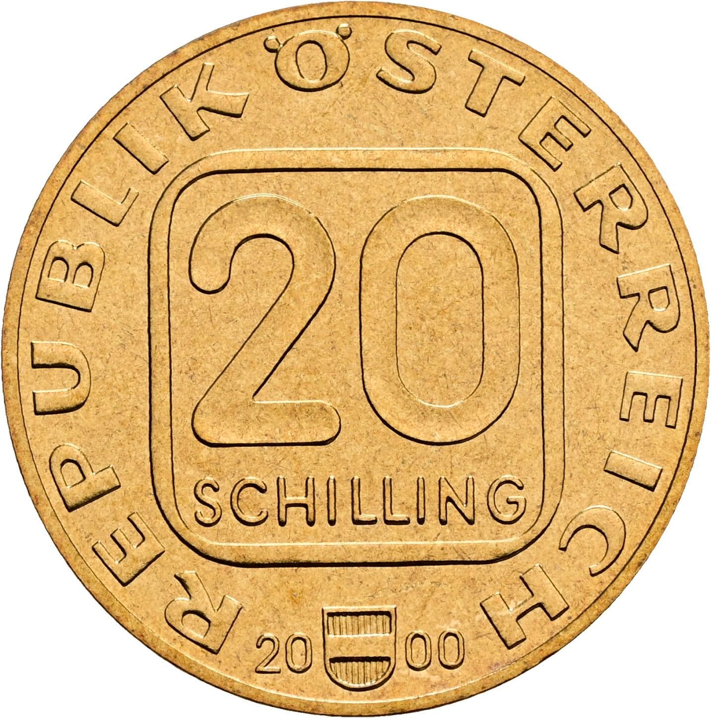 20 Schilling 2000 – Vorderseite