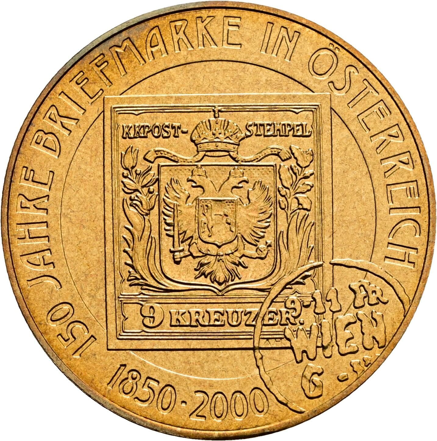 20 Schilling 2000 – Rückseite