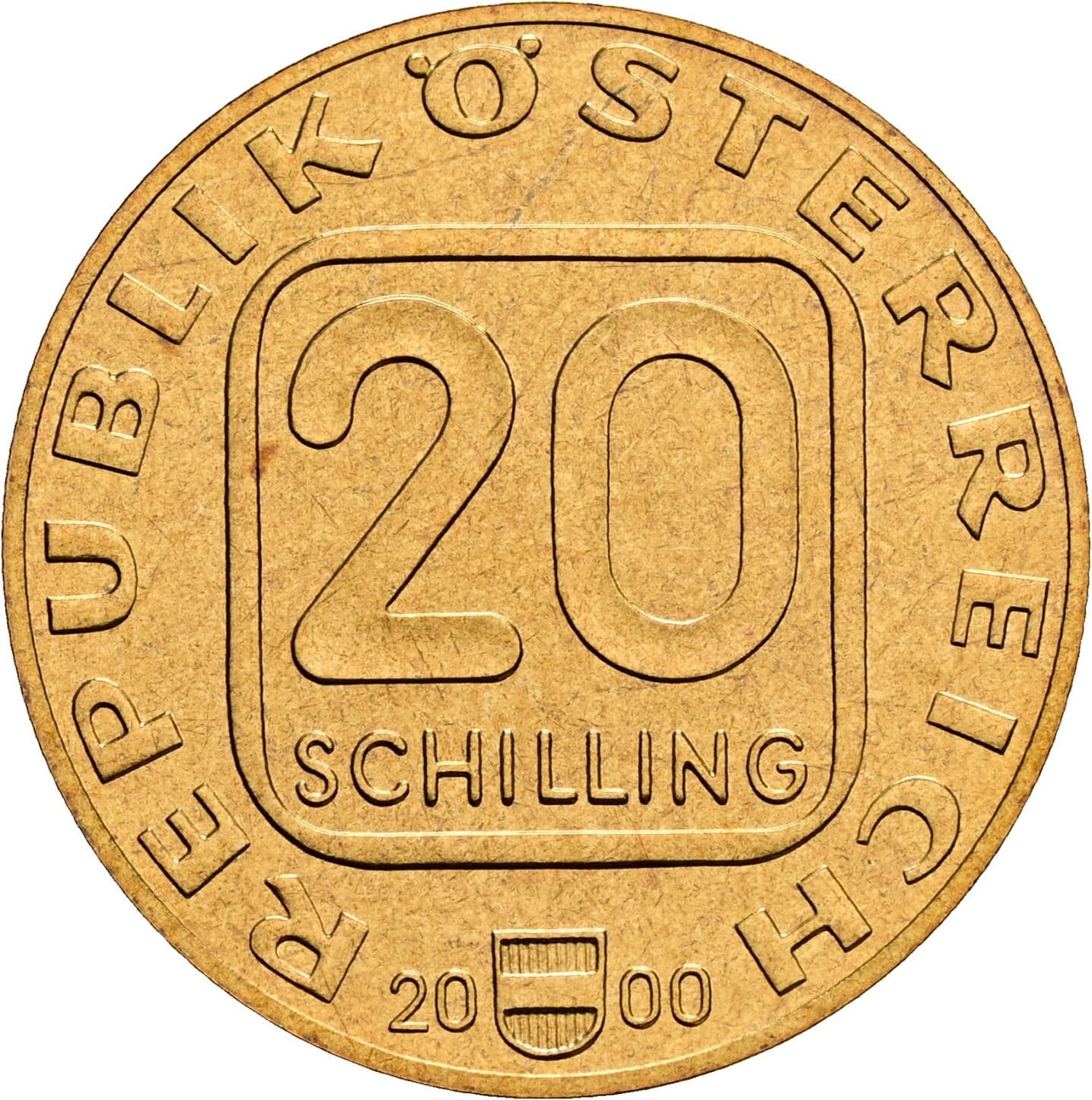 20 Schilling 2000 – Vorderseite