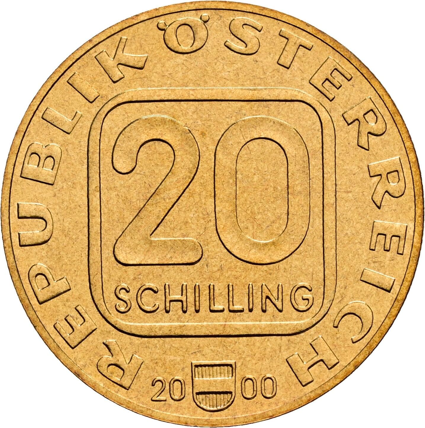 20 Schilling 2000 – Vorderseite