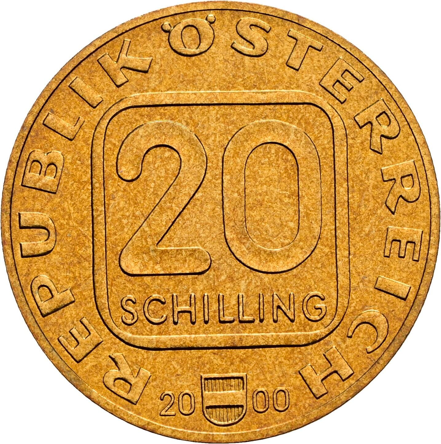 20 Schilling 2000 – Vorderseite