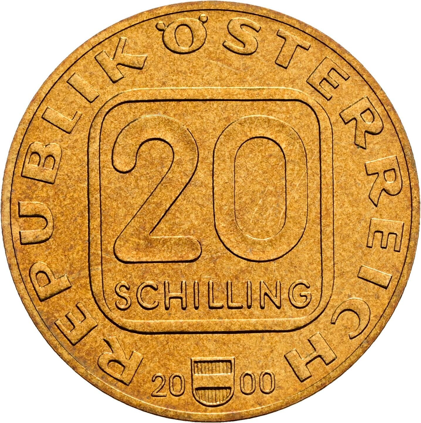 20 Schilling 2000 – Vorderseite