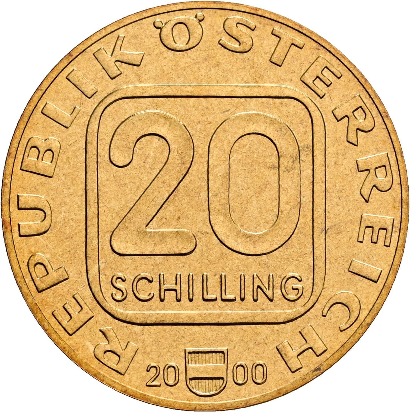 20 Schilling 2000 – Vorderseite