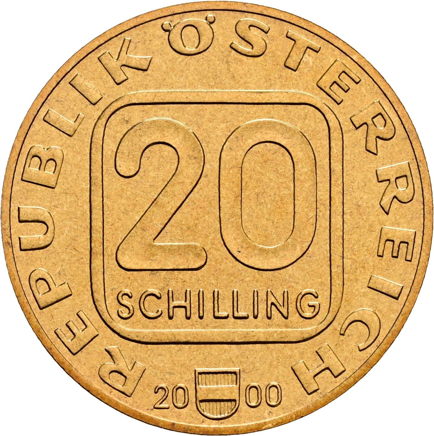 20 Schilling 2000 – Vorderseite