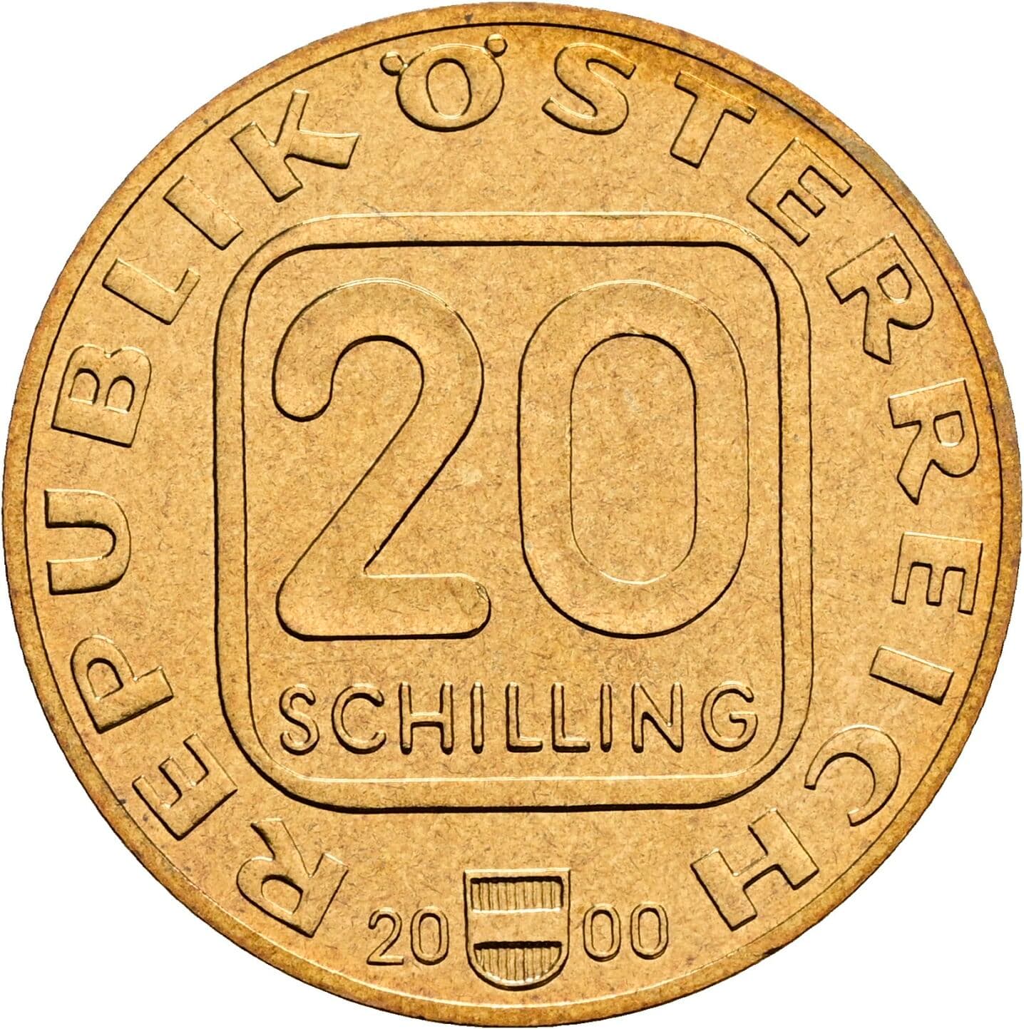 20 Schilling 2000 – Vorderseite