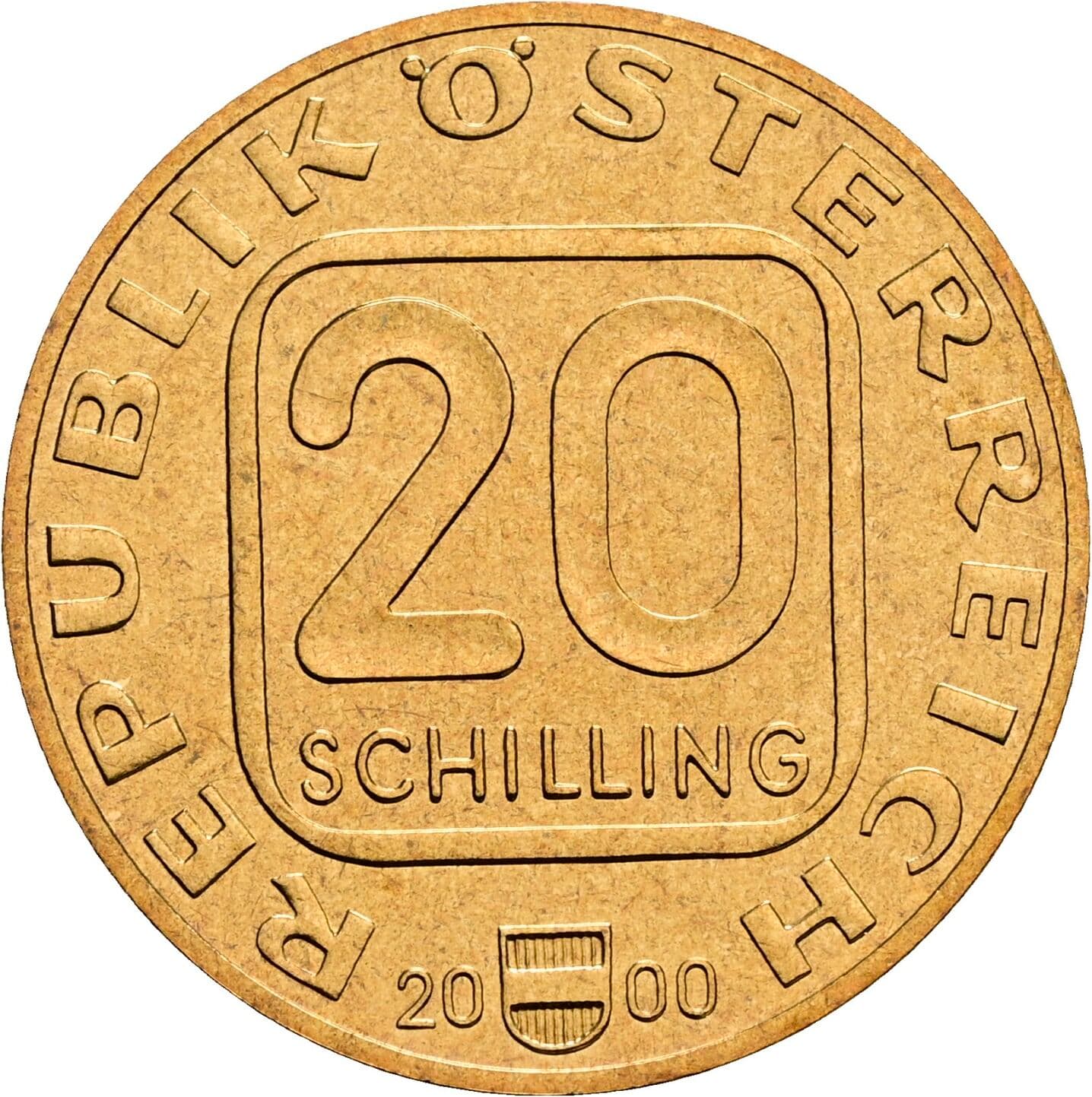 20 Schilling 2000 – Vorderseite