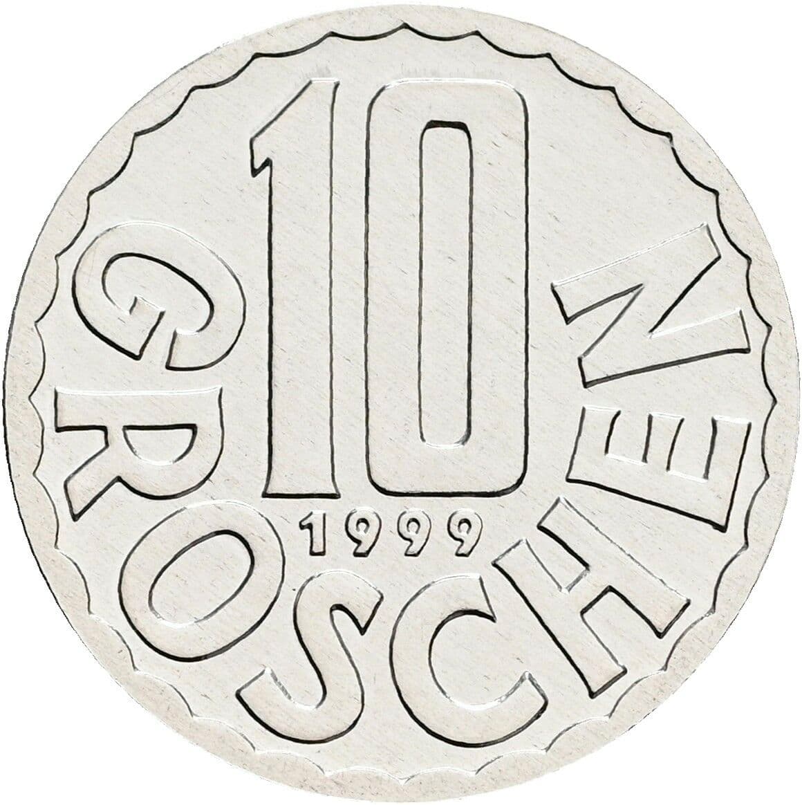 10 Groschen 1999 – Vorderseite