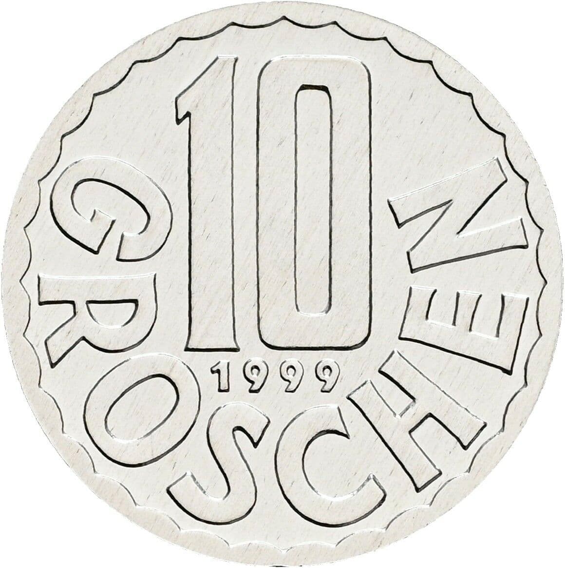 10 Groschen 1999 – Vorderseite