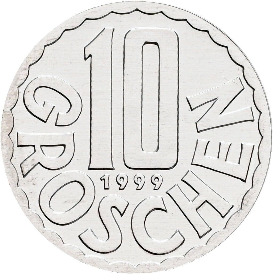 10 Groschen 1999 – Vorderseite