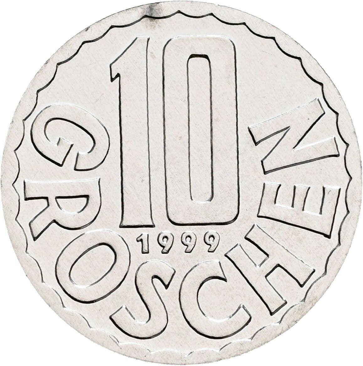 10 Groschen 1999 – Vorderseite