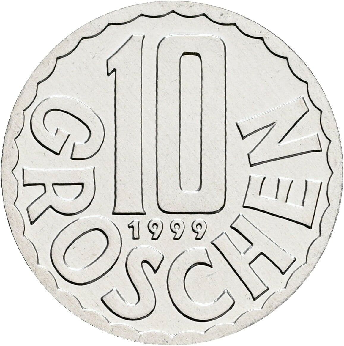 10 Groschen 1999 – Vorderseite