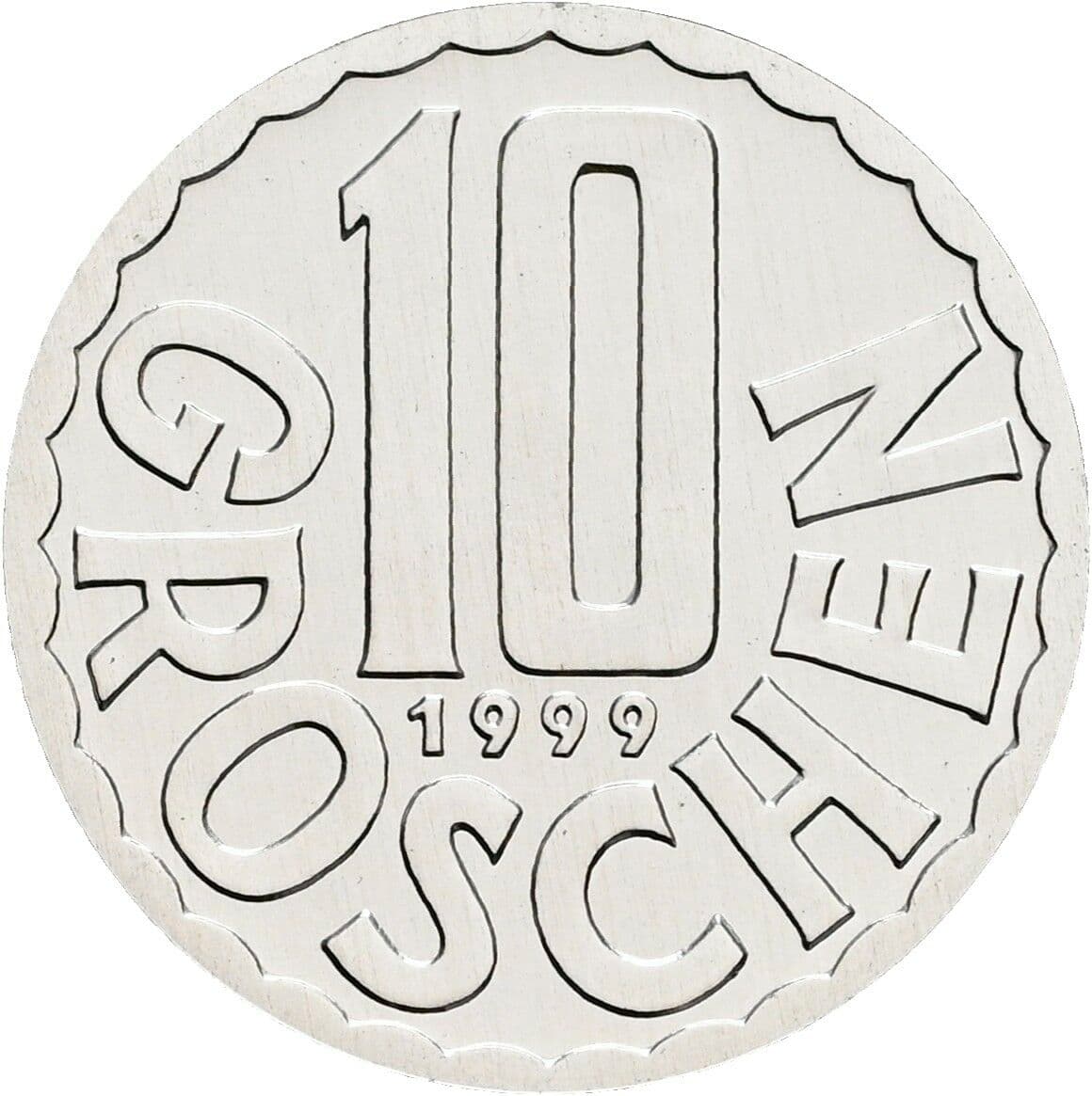 10 Groschen 1999 – Vorderseite