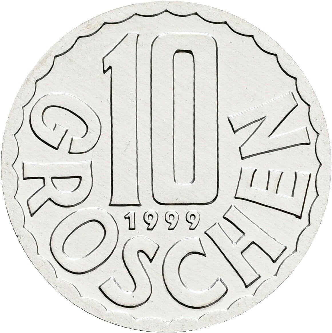 10 Groschen 1999 – Vorderseite