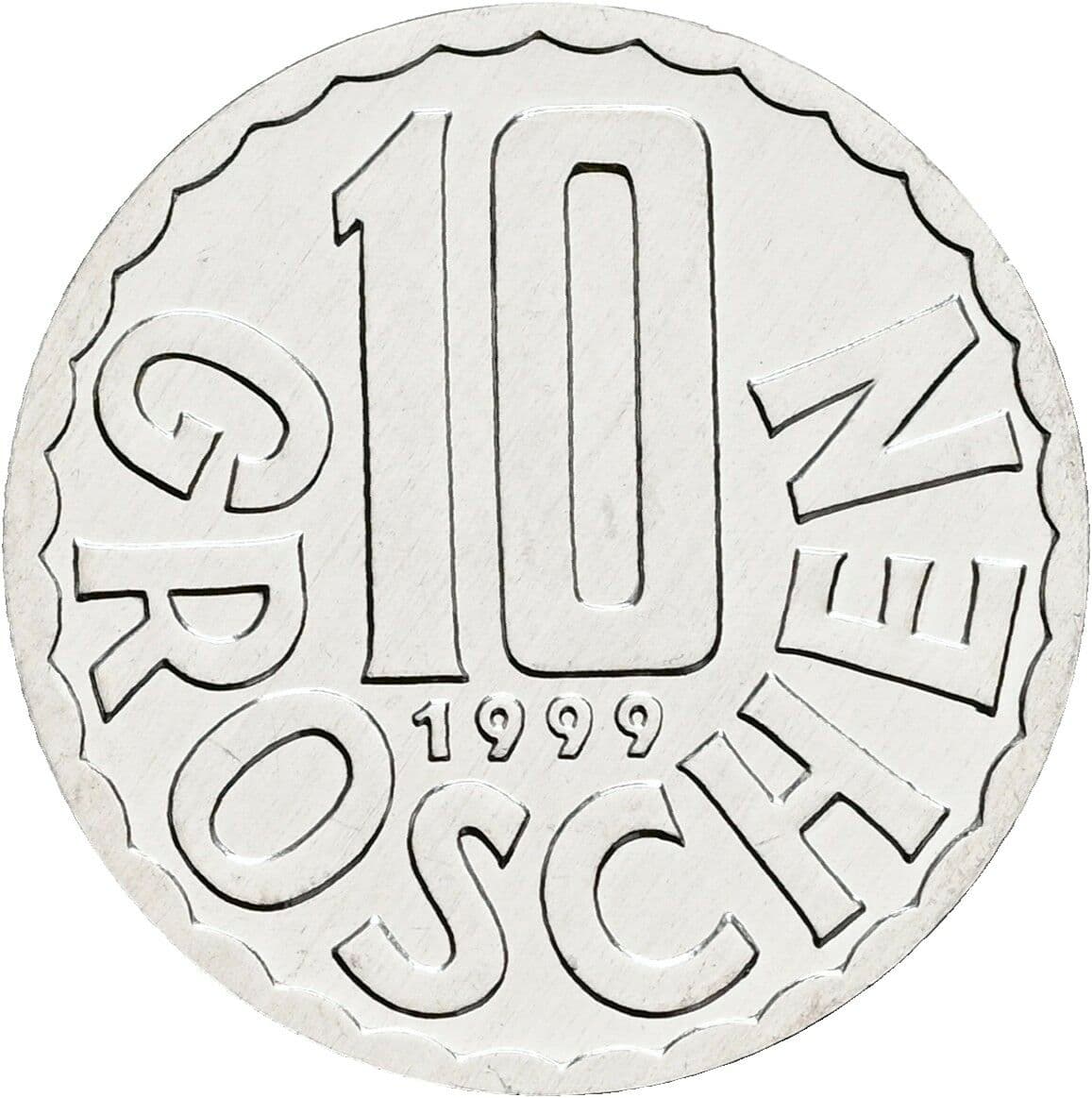10 Groschen 1999 – Vorderseite