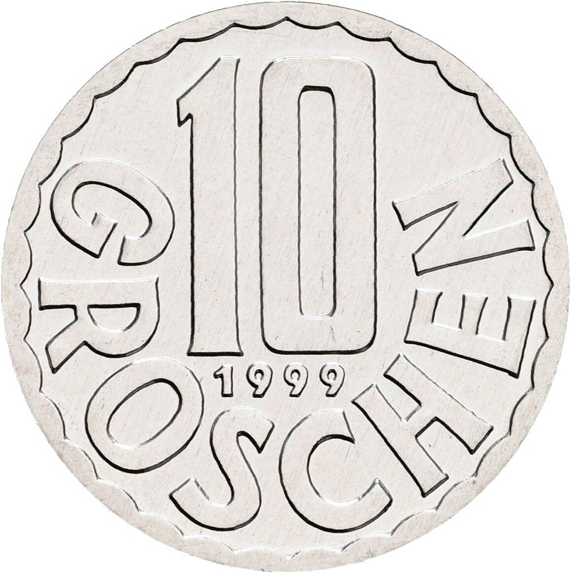 10 Groschen 1999 – Vorderseite