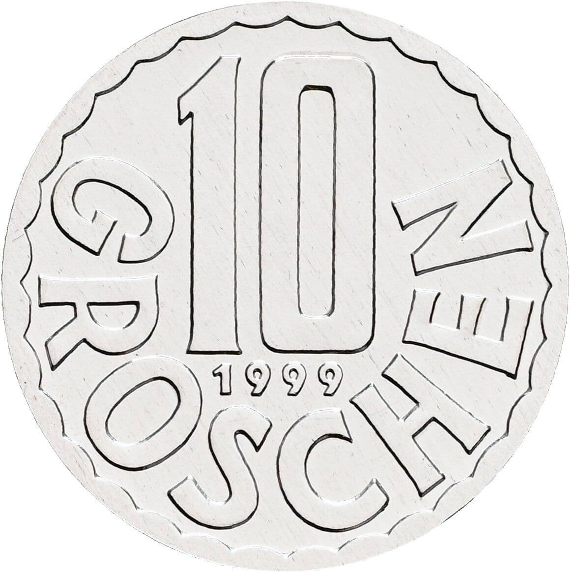 10 Groschen 1999 – Vorderseite
