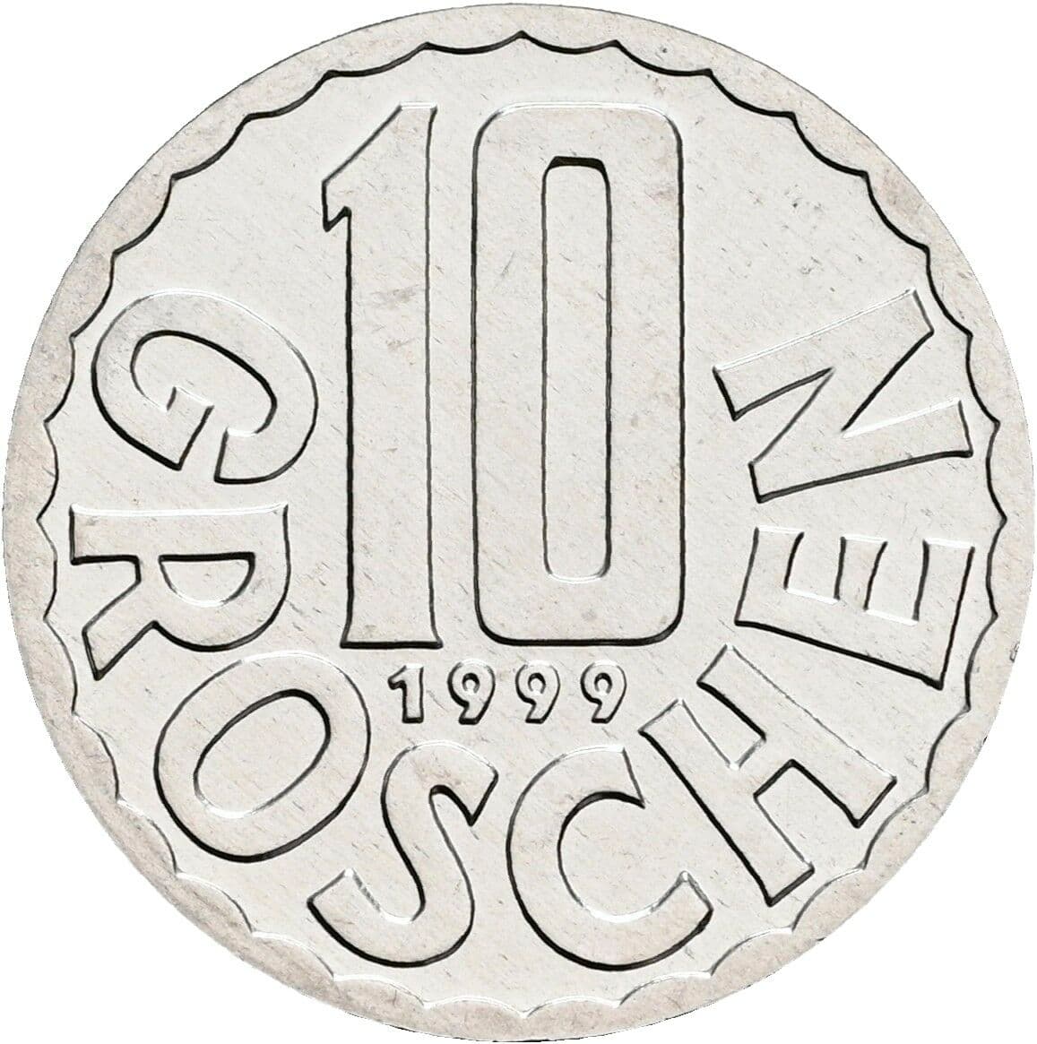 10 Groschen 1999 – Vorderseite